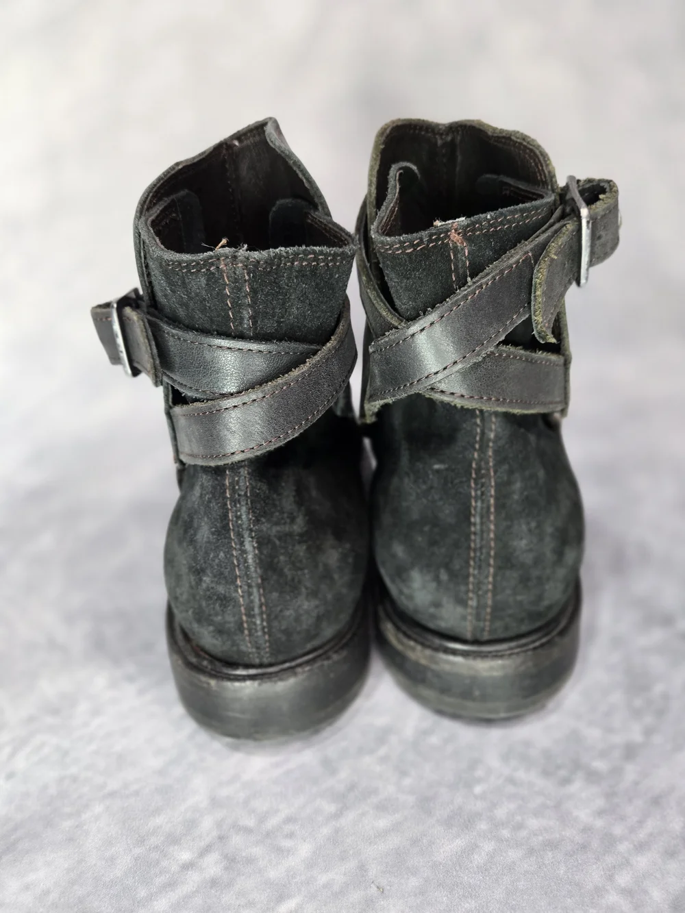 AllSaints Mass RARE🔥 Allsaints Spitalfields Chelsea Strap Boots Brown